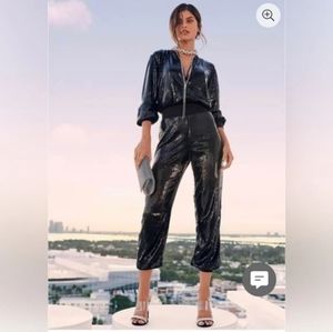 Sequin Jogger Jumpsuit 'NWOT' LG